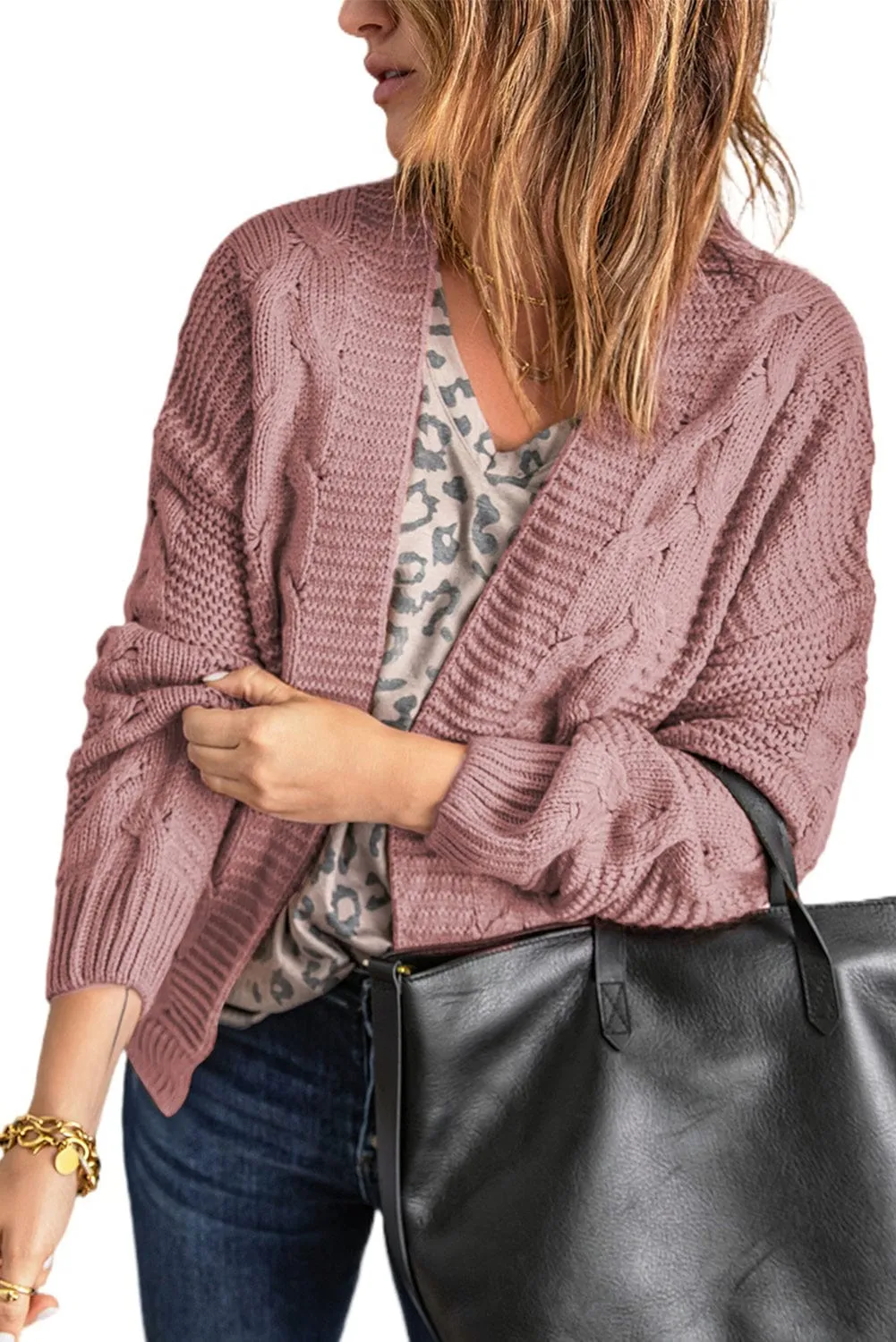 3/4 Sleeve Knit Cardigan