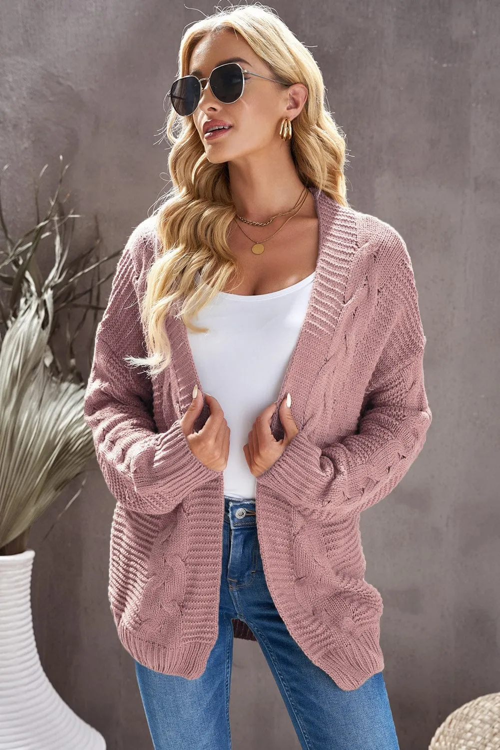 3/4 Sleeve Knit Cardigan