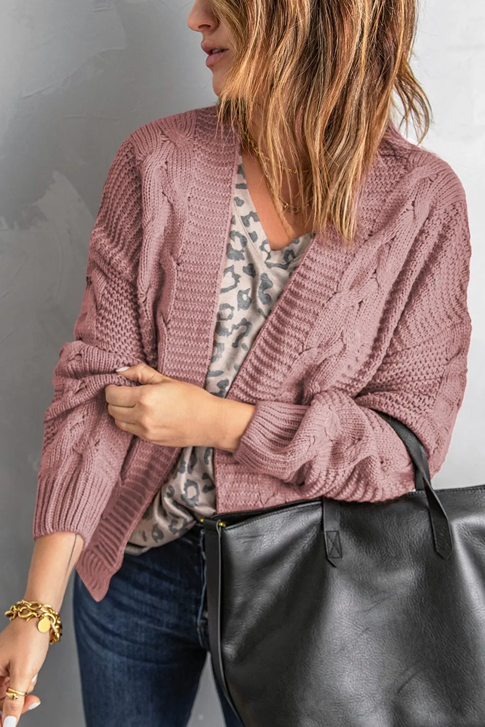 3/4 Sleeve Knit Cardigan