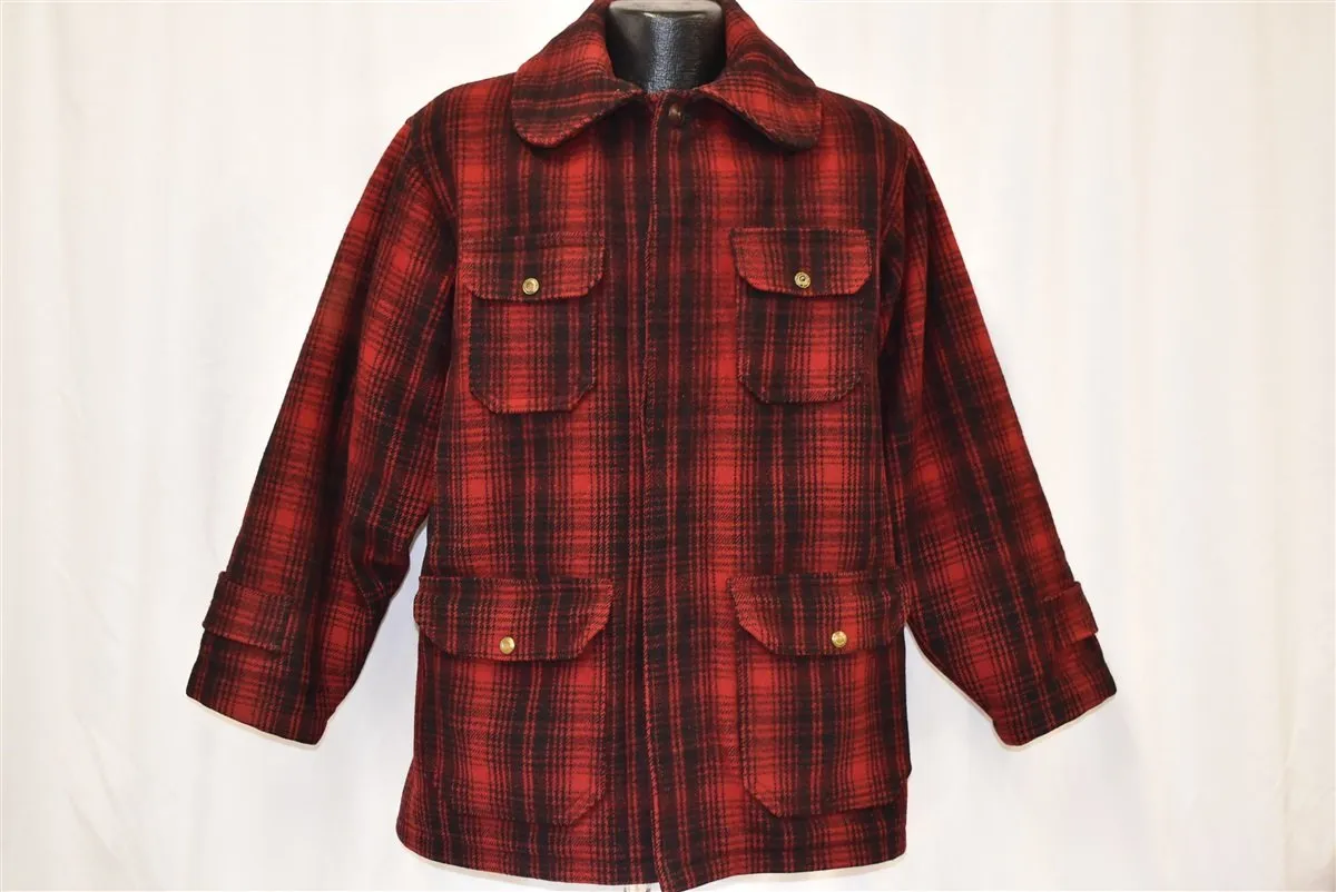 50s Woolrich 503 Mackinaw Plaid Hunting Jacket Large