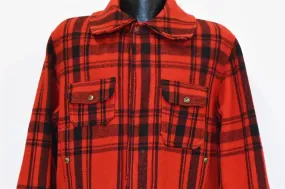 50s Woolrich Buffalo Check Mackinaw Hunting Jacket Large