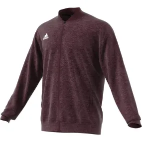 adidas Men's Maroon Melange Team Issue Bomber Jacket