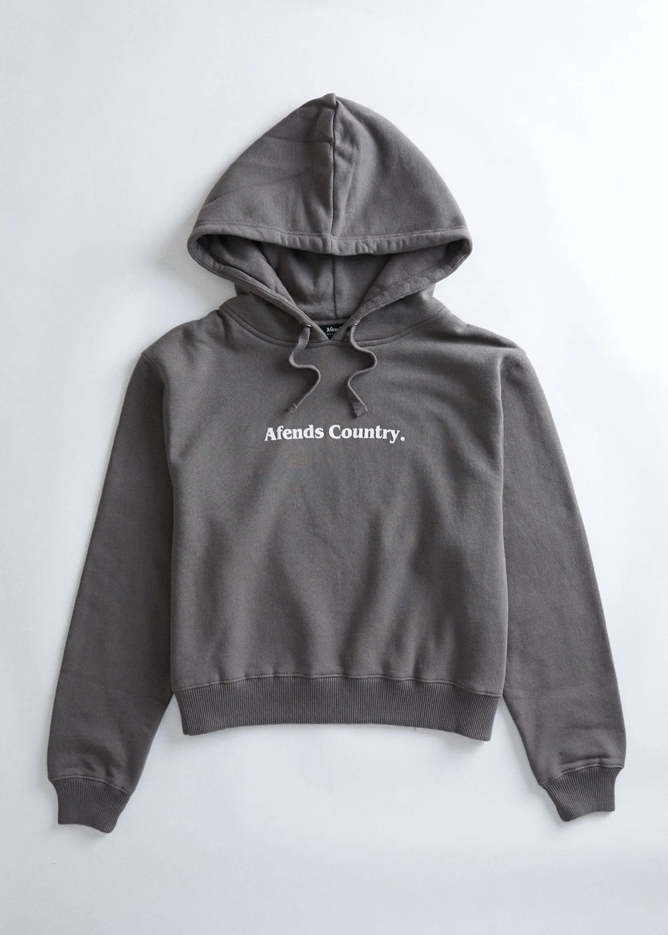 Afends Womens Afends Country - Cropped Boyfriend Hood - Charcoal