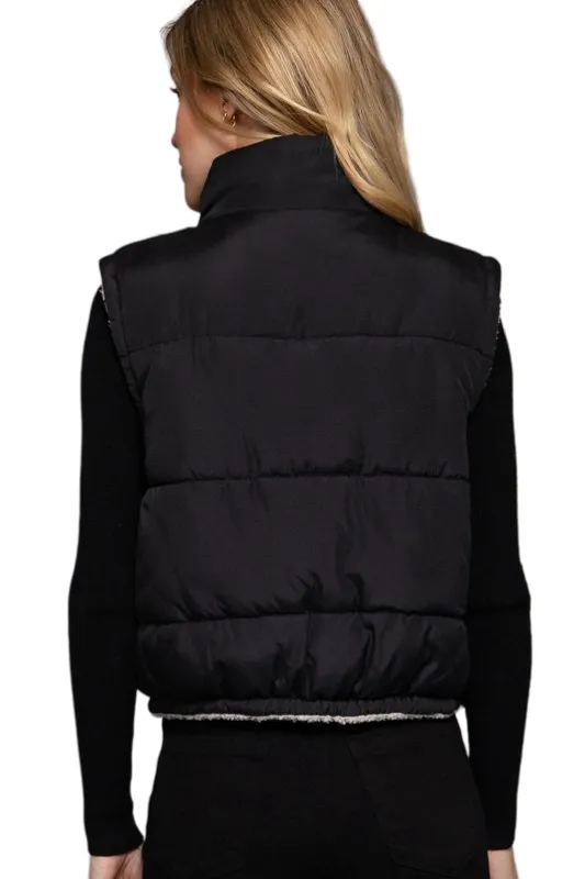 Apparel- Active Basic Reversible Padded Fur Jacket