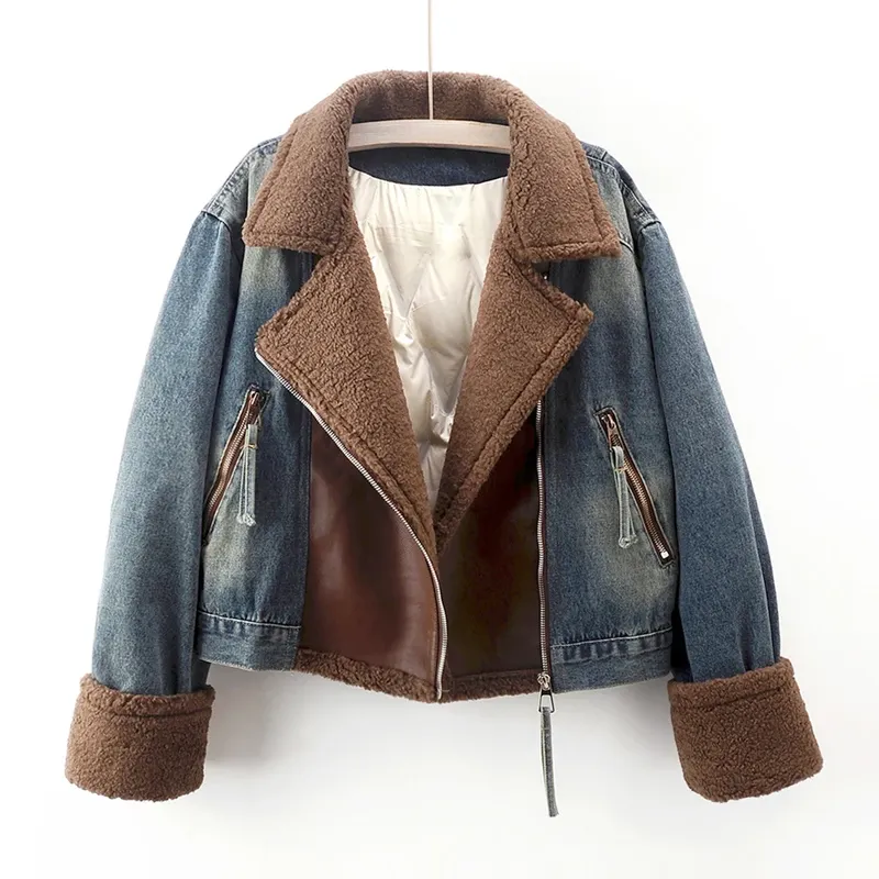 ARANTIQUE SHERPA EDGE DENIM JACKET BY LILIAN-THOURAM™