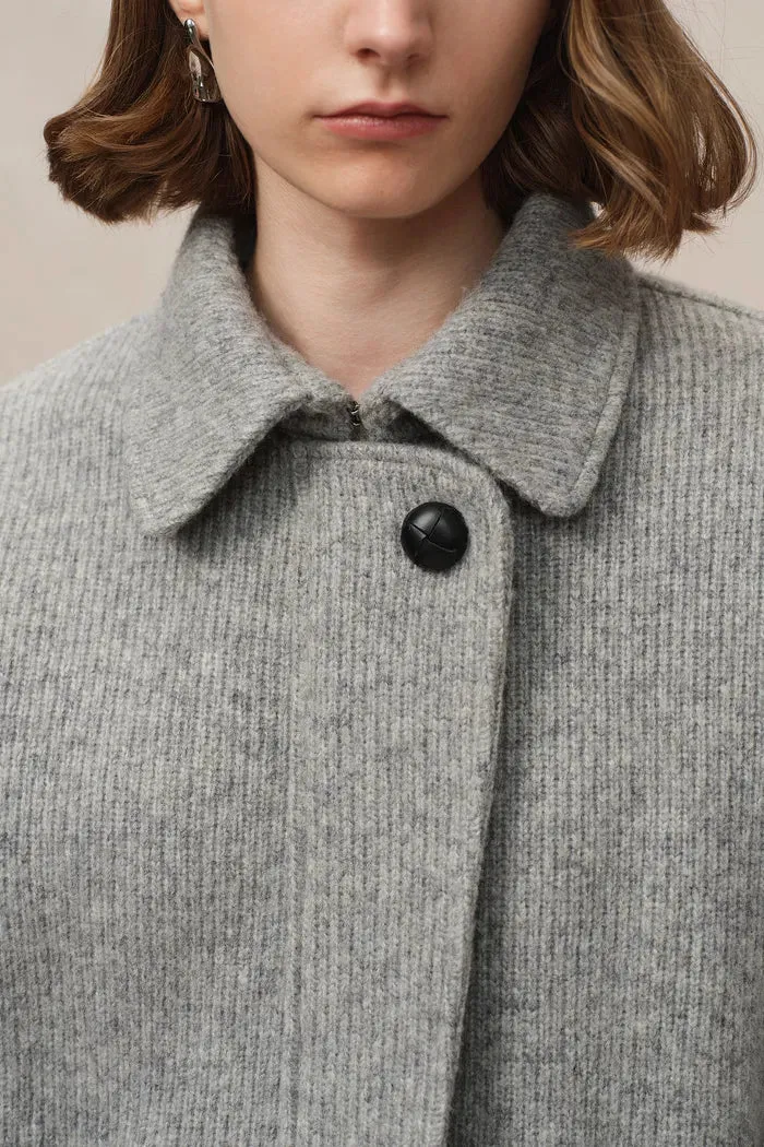 Aurora Cropped Jacket in Merino Wool Knit