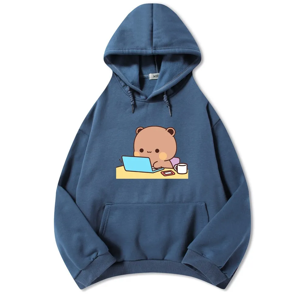 Back to School Busy Bear Soft Hoodie