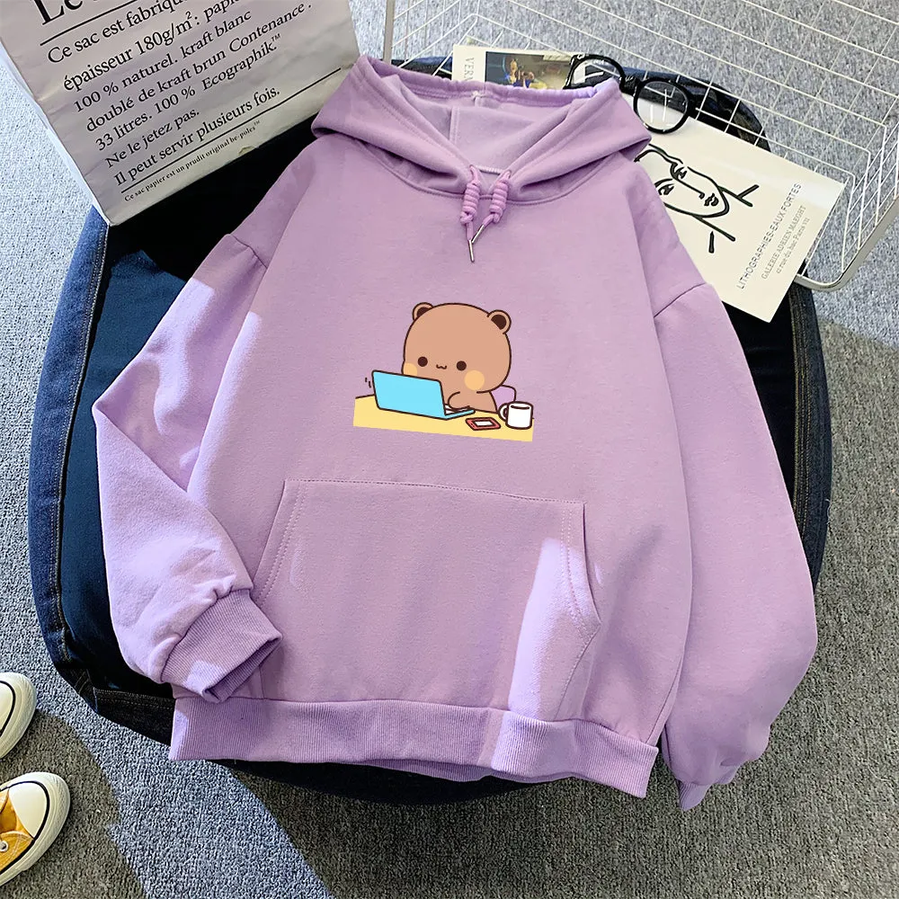 Back to School Busy Bear Soft Hoodie