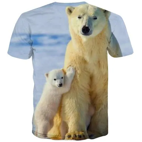 Bear T-shirt Men Russia Tshirt Anime Lovely Tshirts Cool Cartoon T-shirts 3d Harajuku T shirts Funny Short Sleeve Punk Rock