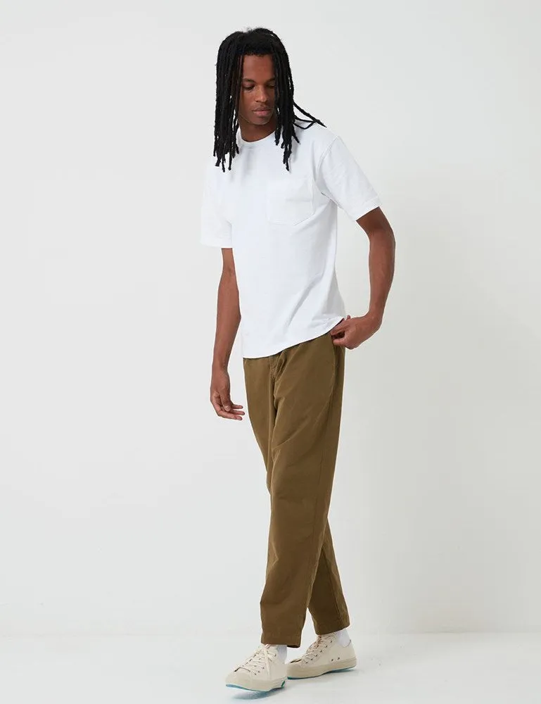 Bhode Everyday Pant (Relaxed, Cropped Leg) - Military Olive