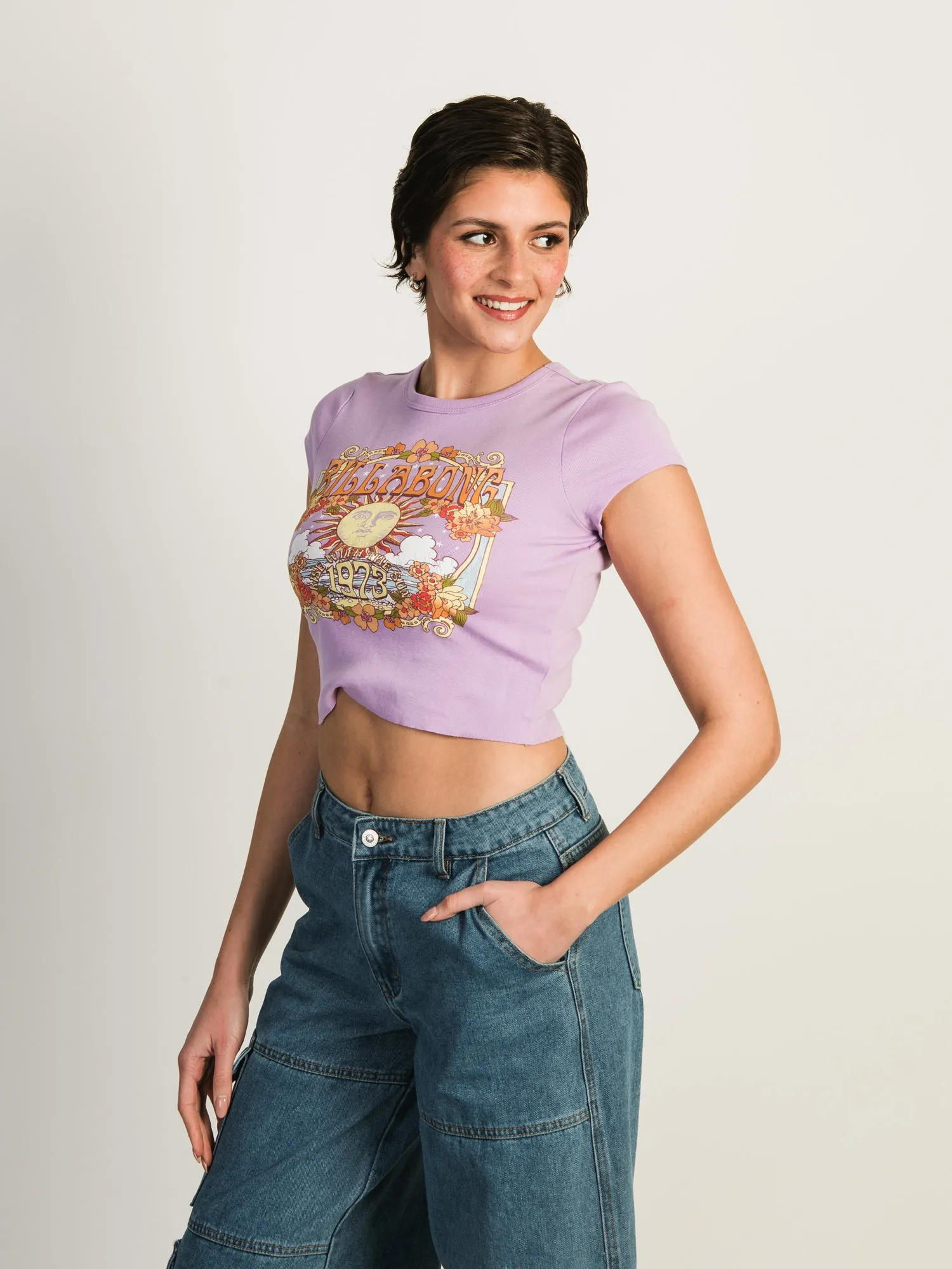 BILLABONG RISE WITH THE SUN CROPPED T-SHIRT