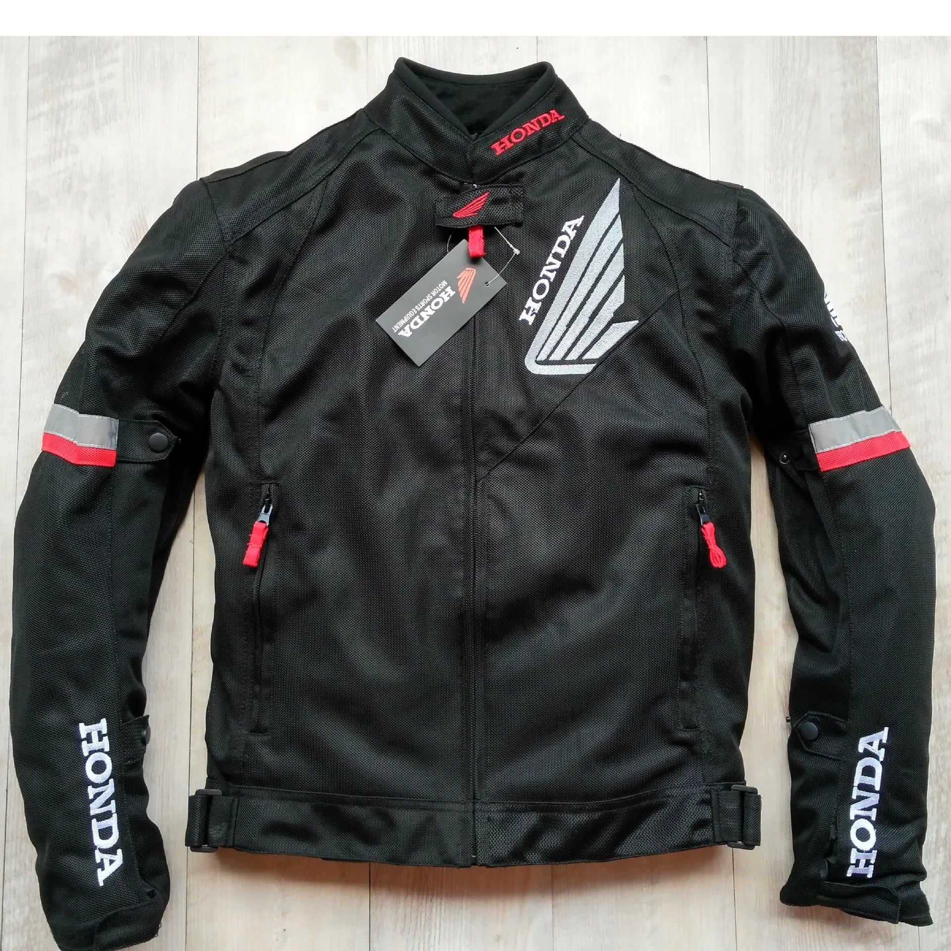 Black Varsity Jacket Racer Jacket Spring/Autumn Summer Motorcycle Cycling Clothing Male Motorcycle Rider Racing Clothes