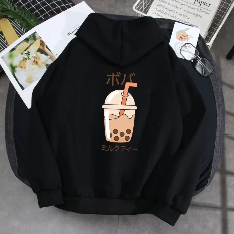 Boba Milk Tea Double Sided Print Soft Hoodie