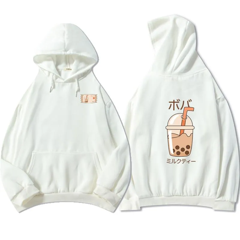 Boba Milk Tea Double Sided Print Soft Hoodie