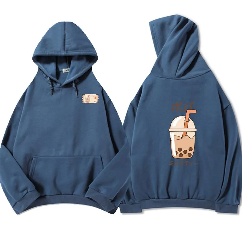 Boba Milk Tea Double Sided Print Soft Hoodie