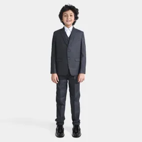 BOYS COAT PANT 3PC SUIT-GREY