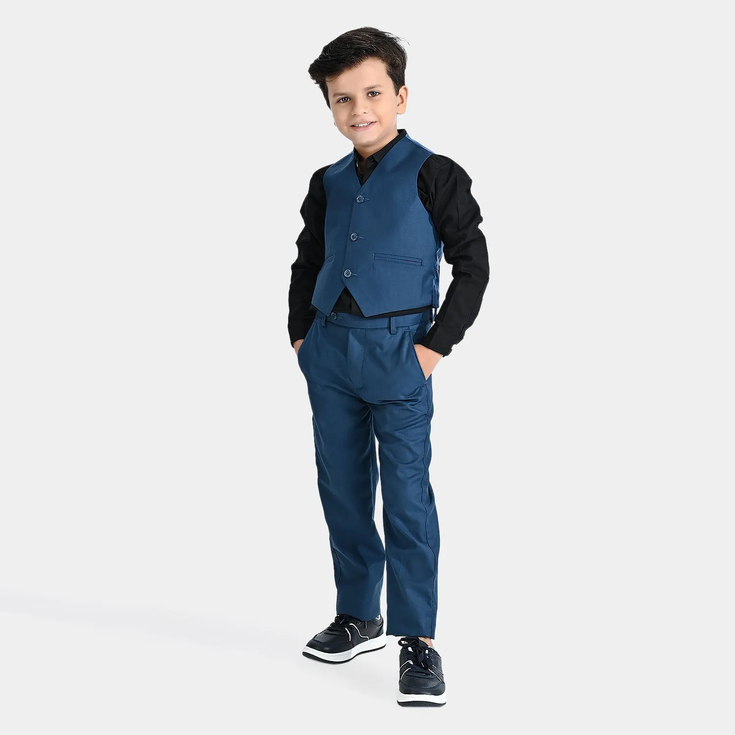 Boys Coat Pant 3PC Suit-R.Blue