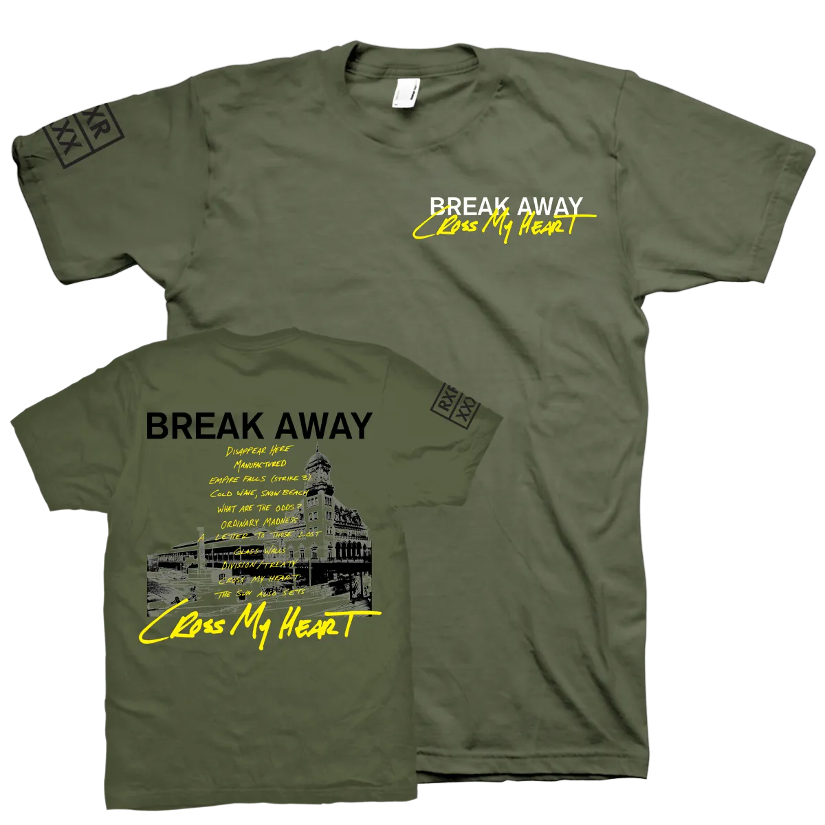 Break Away "Cross My Heart" Green T-Shirt