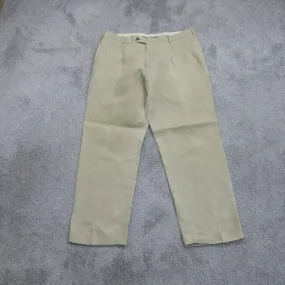 Brooks Brother Mens Straight Madison Dress Pants Mid Rise Tan Khaki Size 38X30