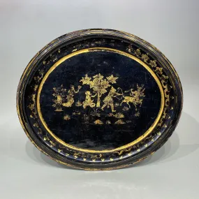 Burmese Lacquer Ramayana Tray