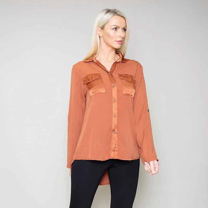 Carrie Pocket Shirt (Bronze)