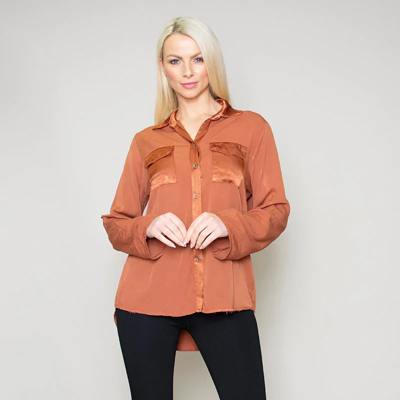 Carrie Pocket Shirt (Bronze)