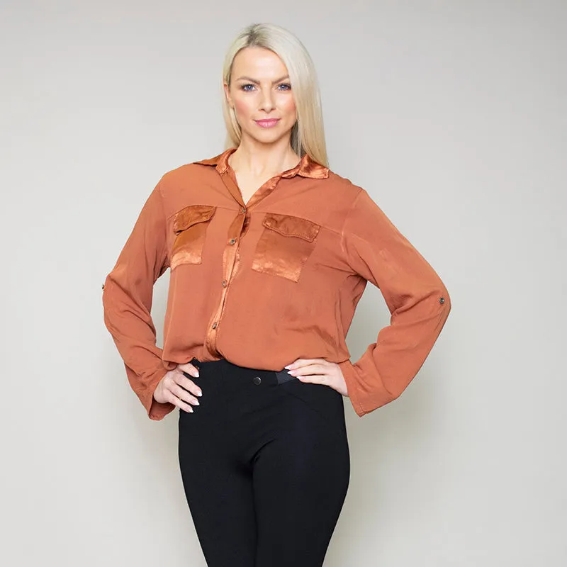 Carrie Pocket Shirt (Bronze)