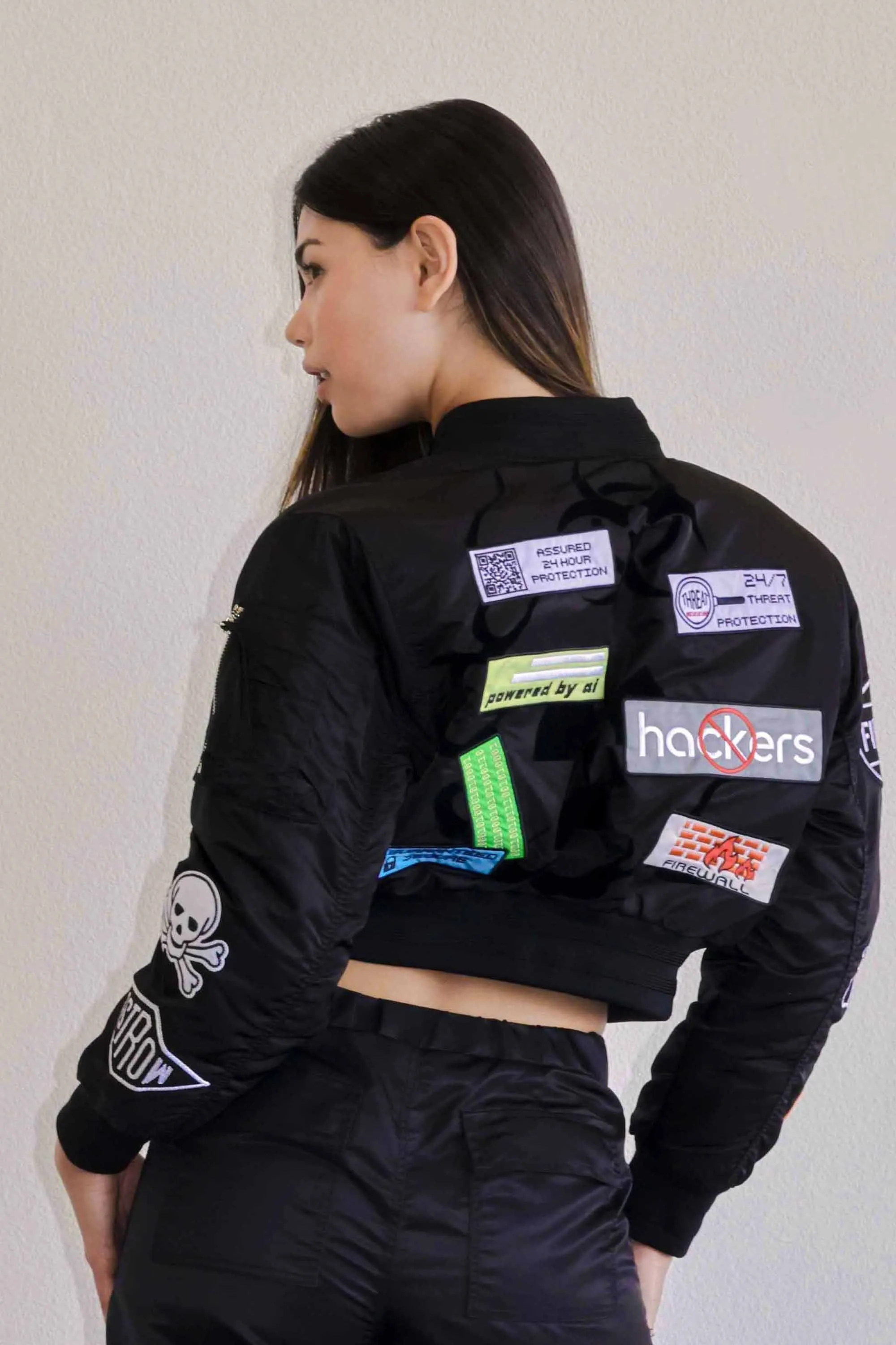 CAUTION MULTI PATCHES MA-1 JACKET