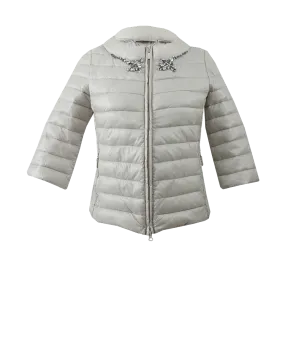 Crystal Detail Puffer Jacket