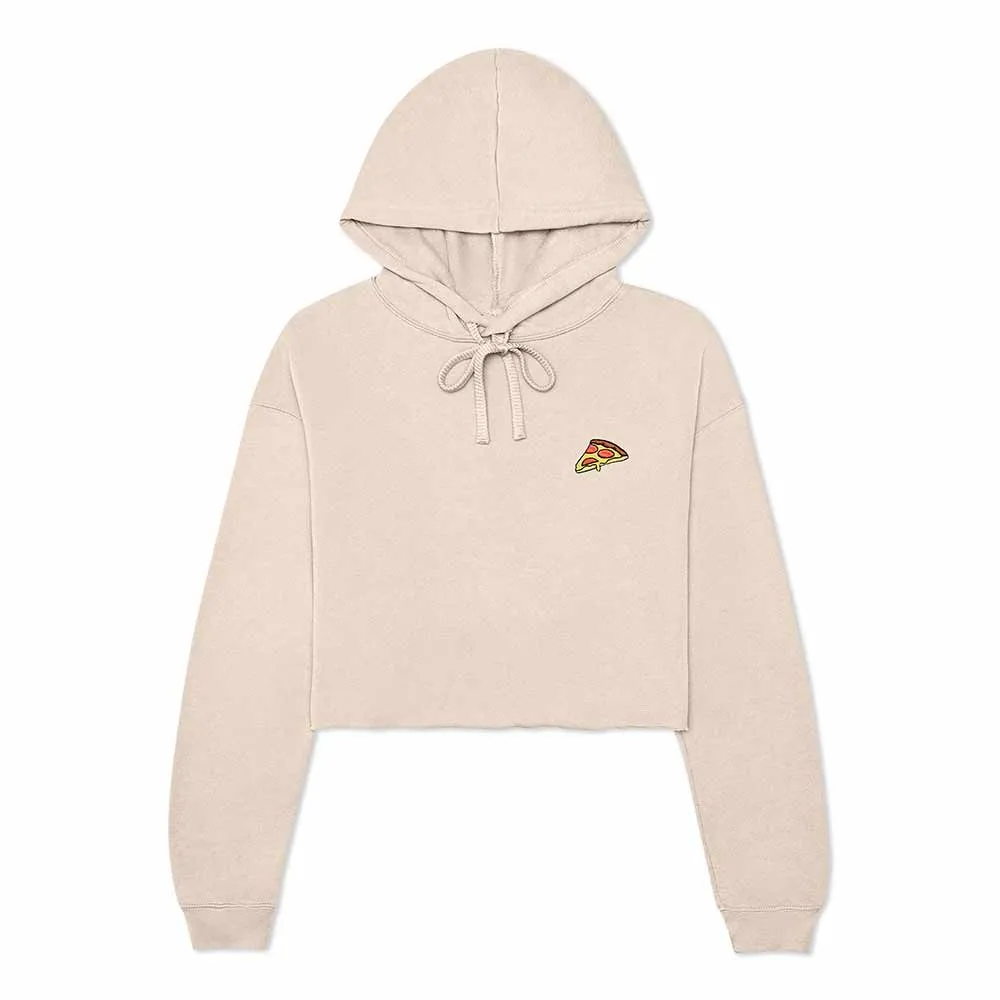 Dalix Pizza Cropped Hoodie