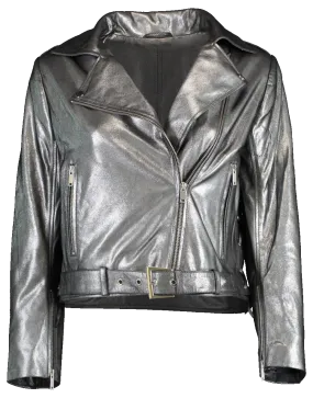 Daphne Cropped Metallic Jacket