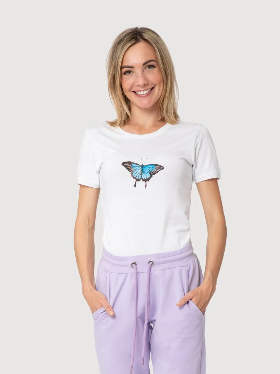 Denise T-Shirt Butterfly Bianco | Re-Bello