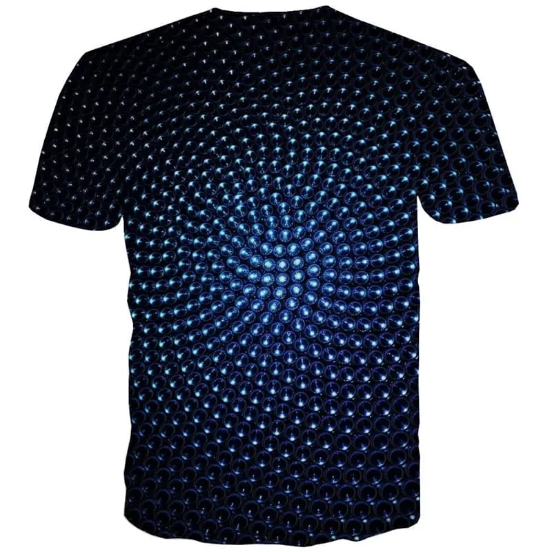 Dizziness T shirts Men Psychedelic T-shirts 3d Abstract T-shirts Graphic