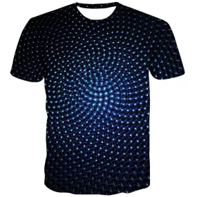 Dizziness T shirts Men Psychedelic T-shirts 3d Abstract T-shirts Graphic