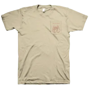 Downstaaiirs "Scrotum Pocket" Tan T-Shirt