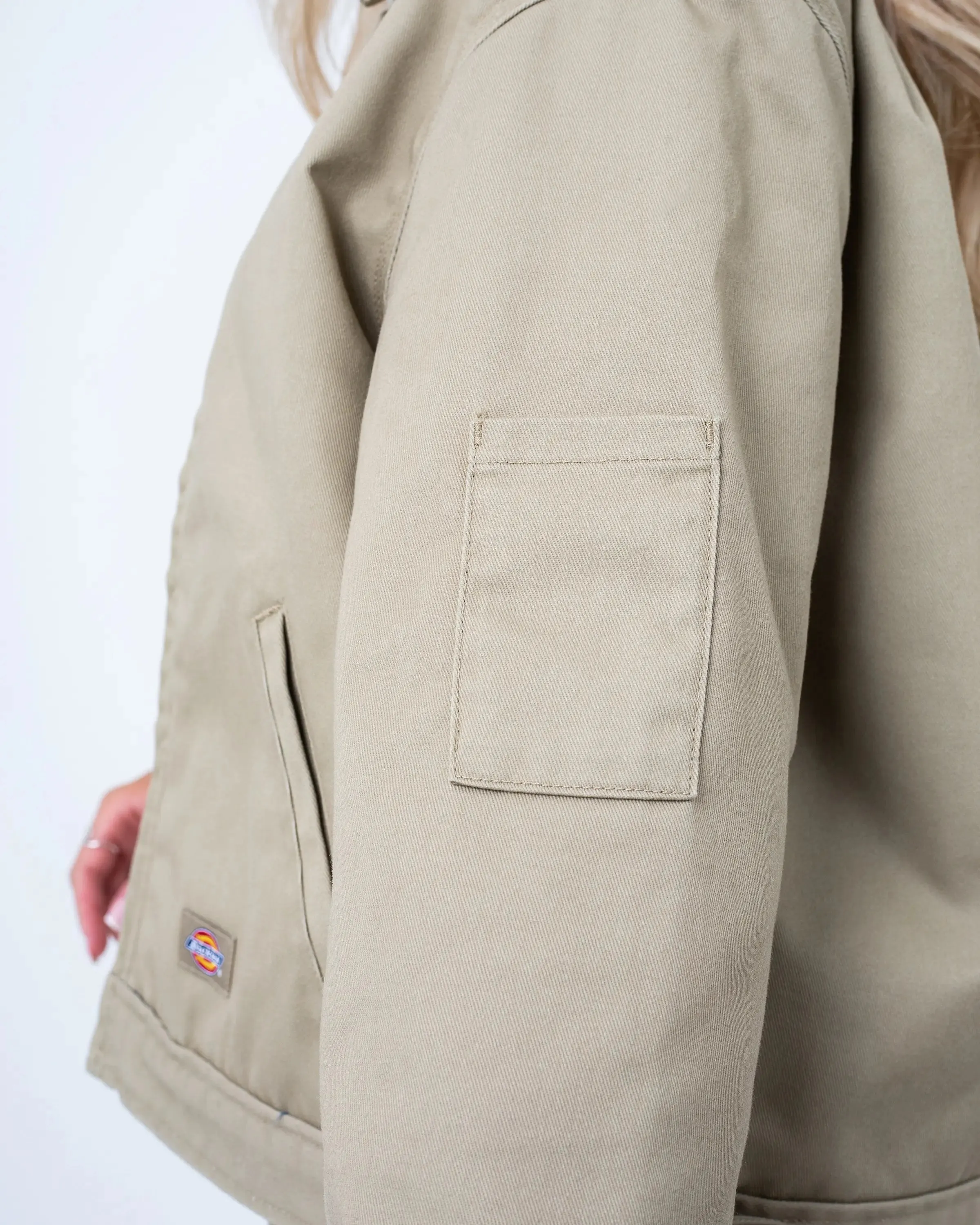 Eisenhower Cropped Jacket in Khaki