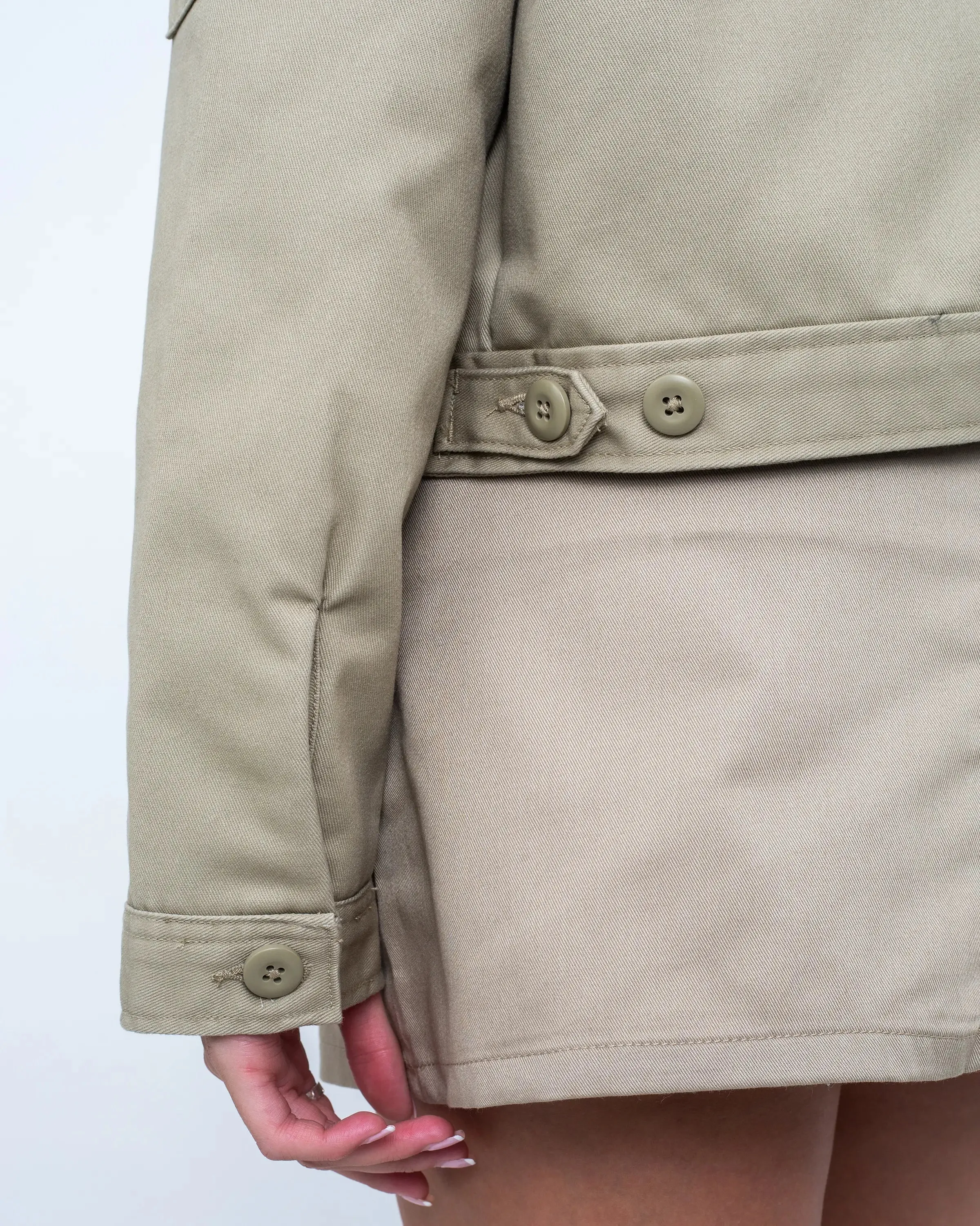 Eisenhower Cropped Jacket in Khaki