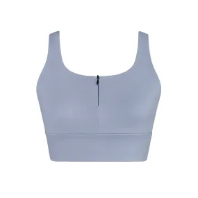 Energetiks Elysia Zip Crop Top | Silver Bullet (Adult)