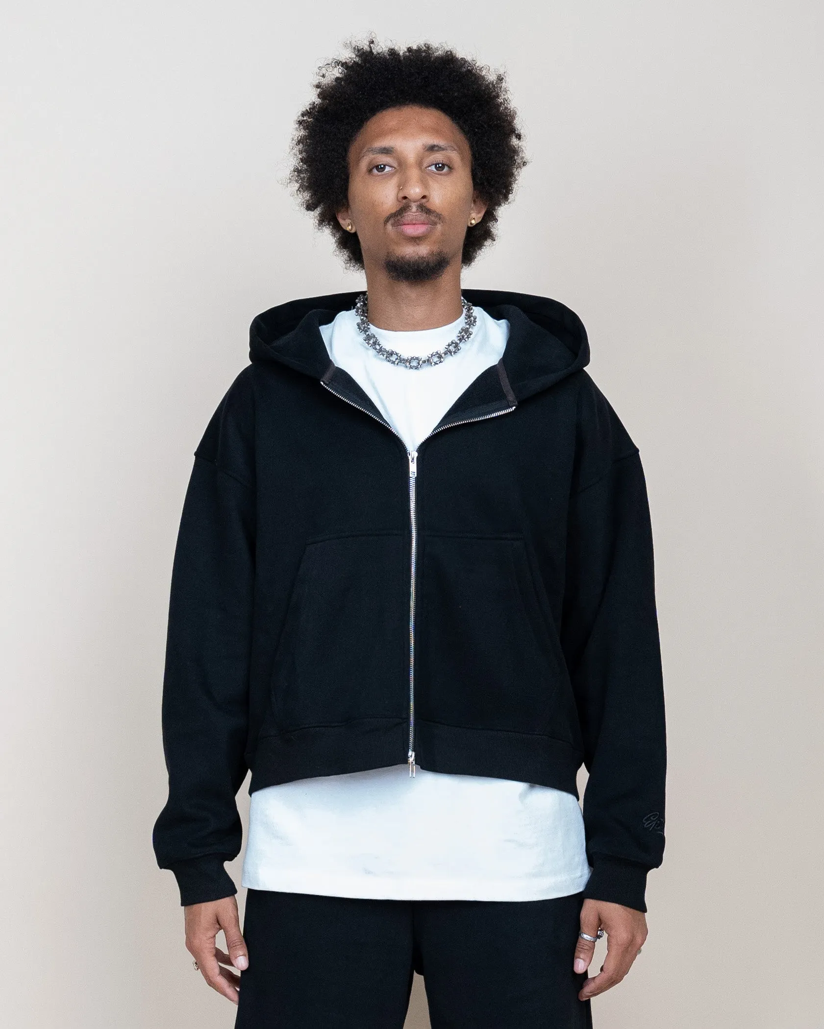 EPTM PERFECT ZIP UP HOODIE - BLACK