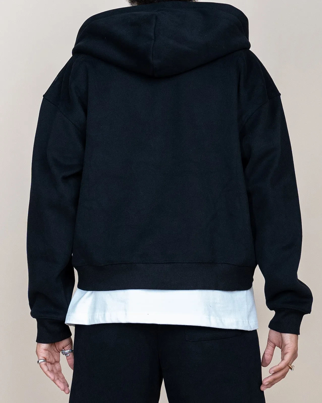 EPTM PERFECT ZIP UP HOODIE - BLACK