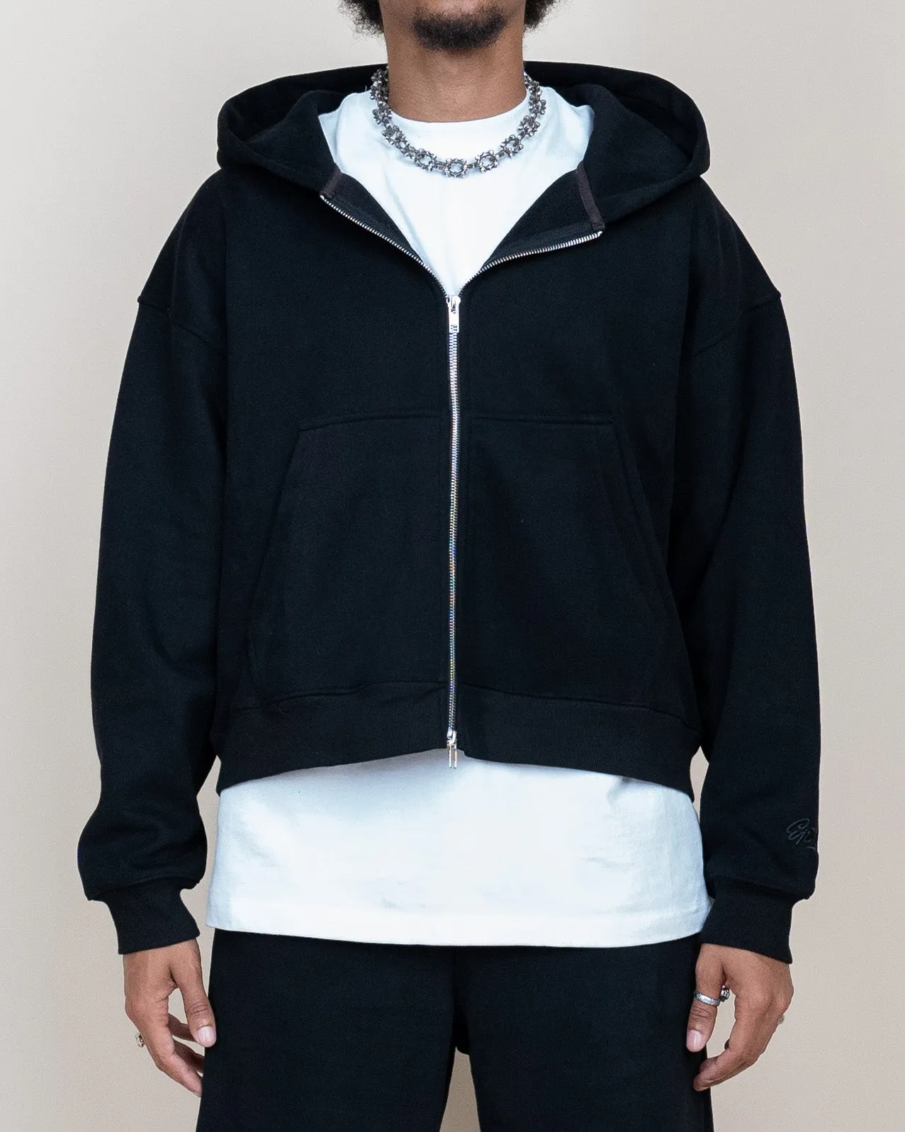 EPTM PERFECT ZIP UP HOODIE - BLACK