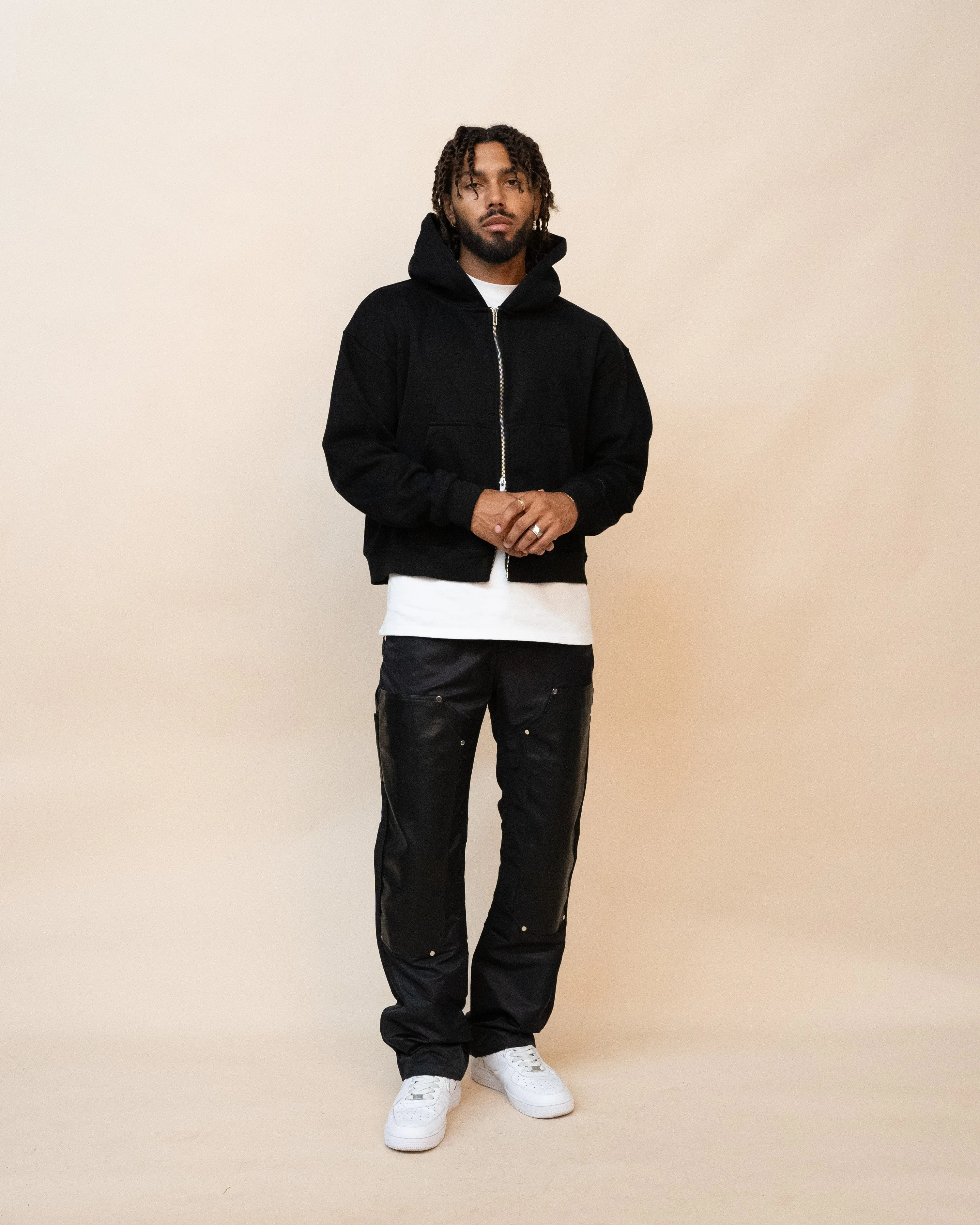 EPTM PERFECT ZIP UP HOODIE - BLACK