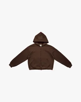 EPTM PERFECT ZIP UP HOODIE - BROWN