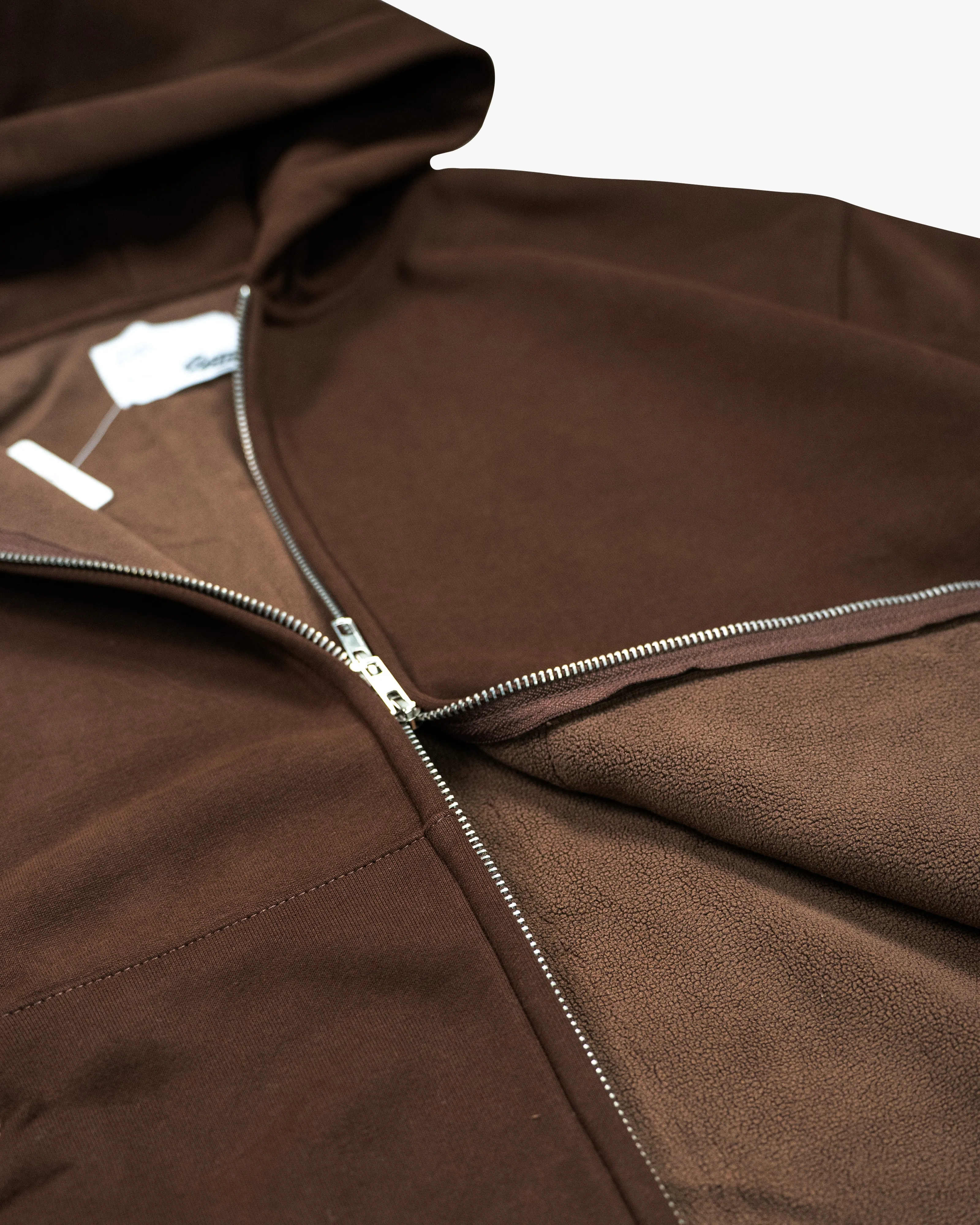 EPTM PERFECT ZIP UP HOODIE - BROWN