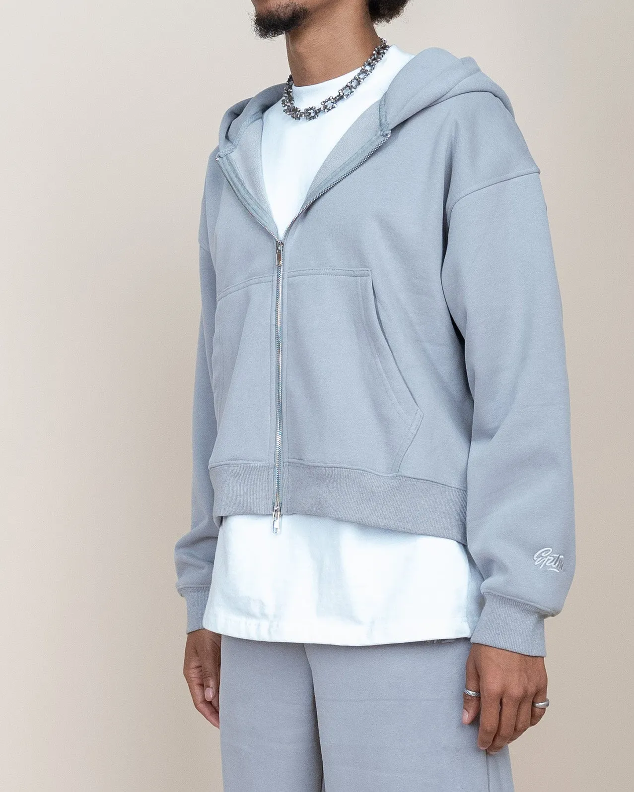 EPTM PERFECT ZIP UP HOODIE - GREY