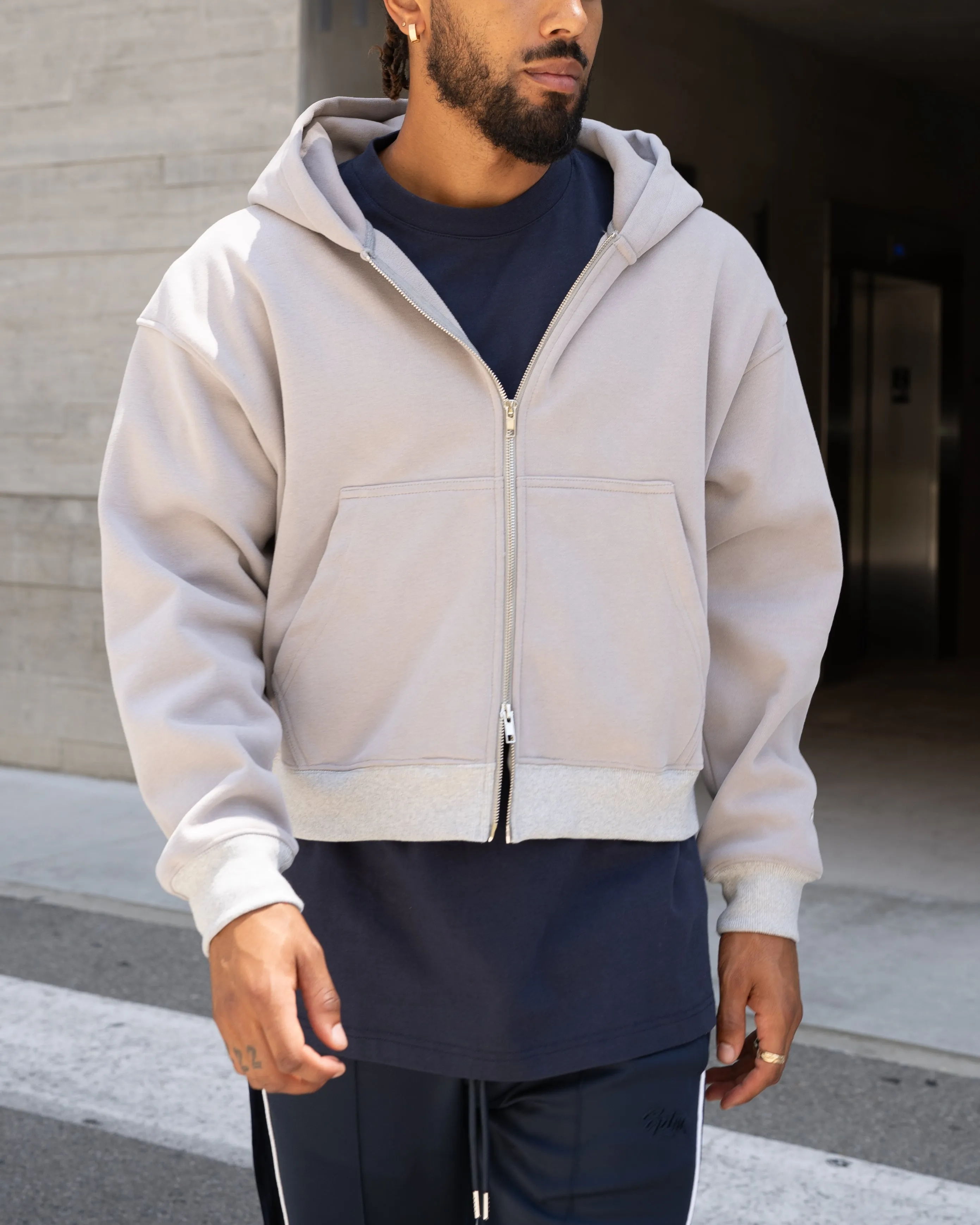 EPTM PERFECT ZIP UP HOODIE - GREY