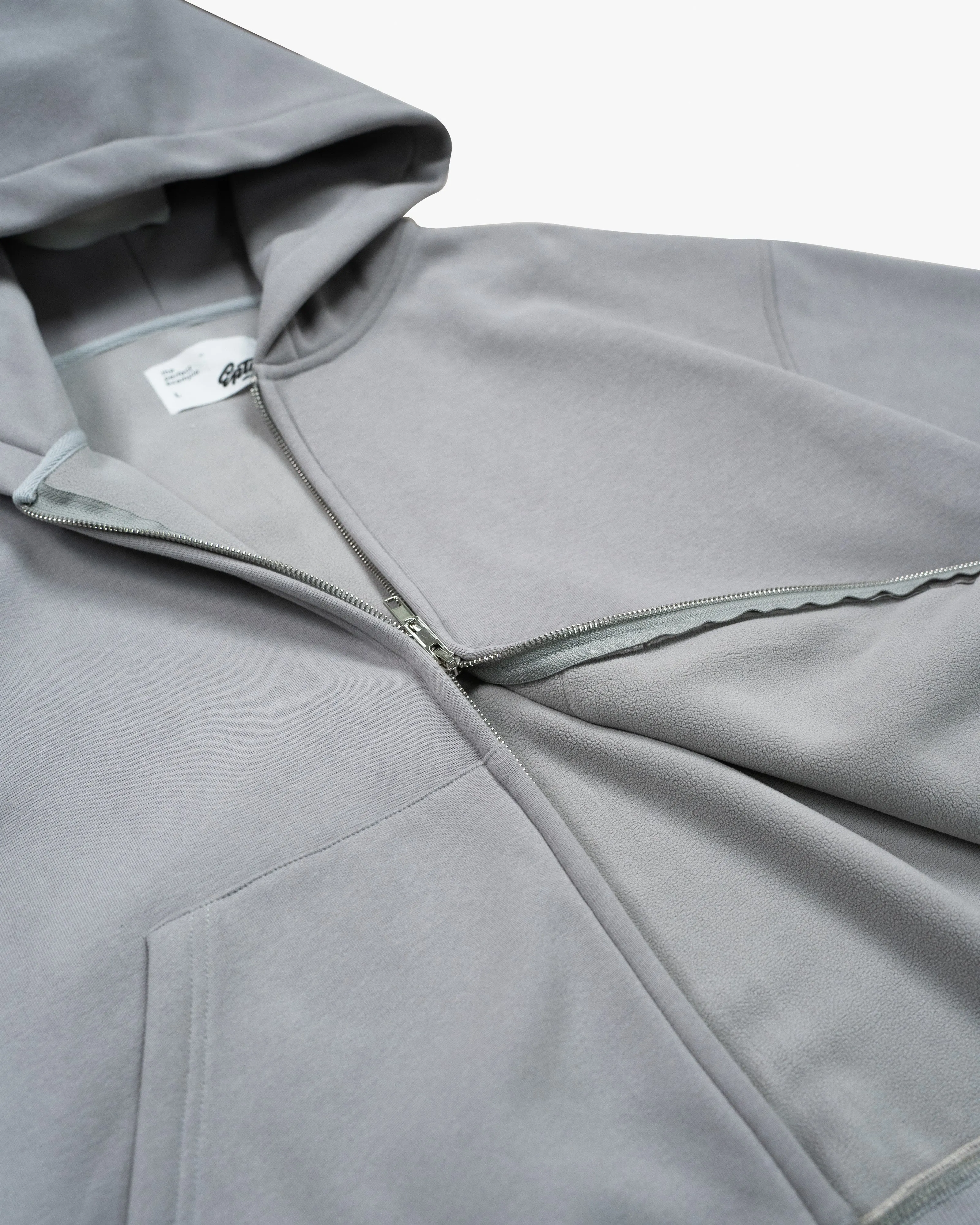 EPTM PERFECT ZIP UP HOODIE - GREY