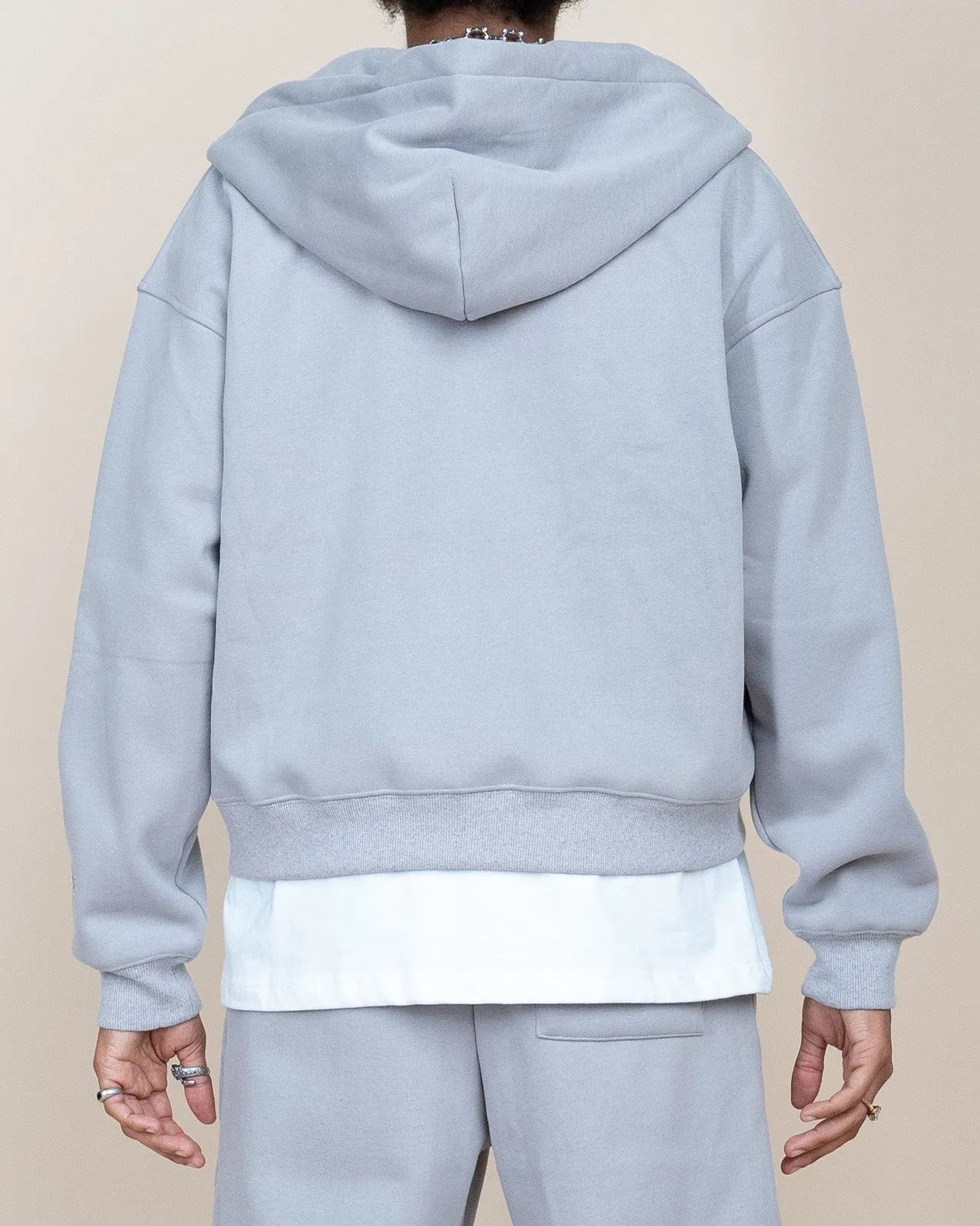 EPTM PERFECT ZIP UP HOODIE - GREY