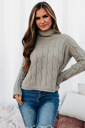 Frosty Mornings Turtle Neck Sweater (Sage)