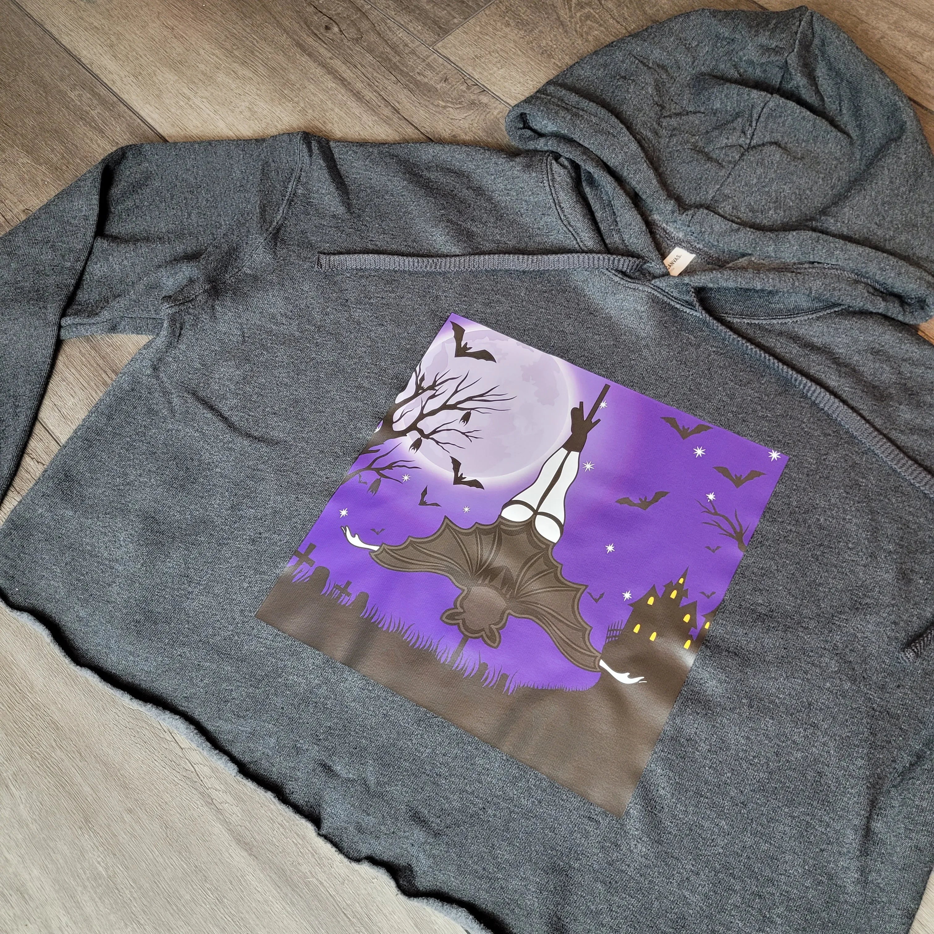 Girl Gone Batty Cropped Hoodie